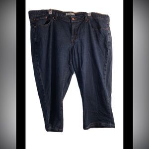 WOMEN LEVI'S 542 PLUS SIZE 24W CAPRI JEANS